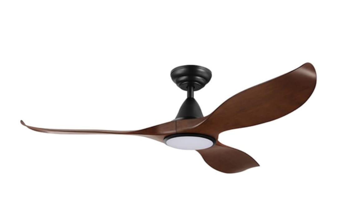 Efenz Black Dutch Cocoa Rod Ceiling Fan with light