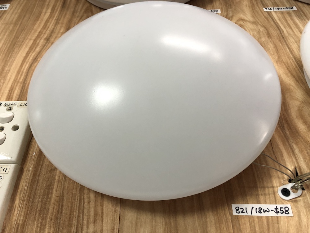 821 plain white acrylic ceiling lamp