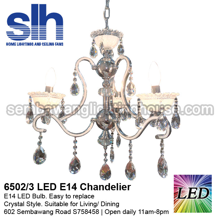 Cc1 6502 3 Led Crystal Chandelier Semba Lighting House Pte Ltd Cc1 6502 3 A Crystal Chandelier Led Semba