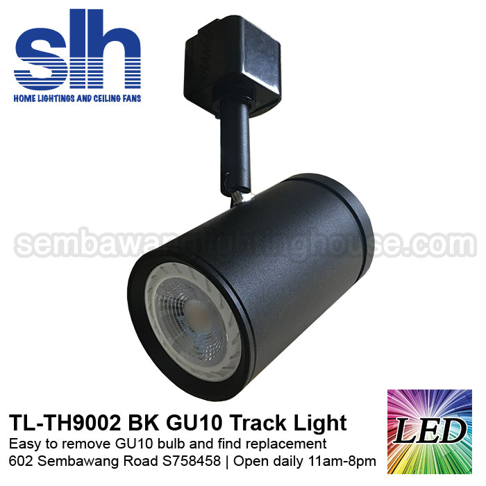 Tl Th9002 Black 6w Gu10 Led Track Light Removable Semba Tl Th9002 1 Bk Led Track Light Semba