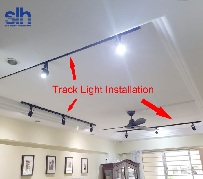 Installation Service For Ceiling Fans And Lighting Semba House Pte Ltd - How To Replace Ceiling Fan With Track Lighting
